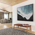 “Textured Ocean Wave” - Impasto Seaside Painting On Canvas PT207