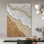 “Earth - Tone Textured Layers” - Minimalist Abstract Painting On Canvas PT1026