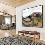 “Colorful Rolling Hills Landscape” - Expressive Landscape Painting On Canvas PT126