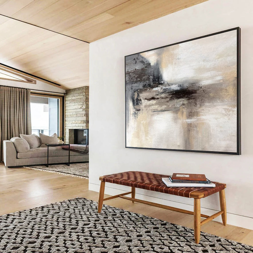“Neutral Tones Abstract” - Minimalist Abstract - Painting On Canvas PT1778
