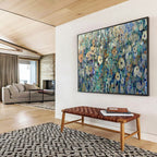 “Colorful Wildflower Field” - Impressionistic Oil Painting On Canvas DKS897