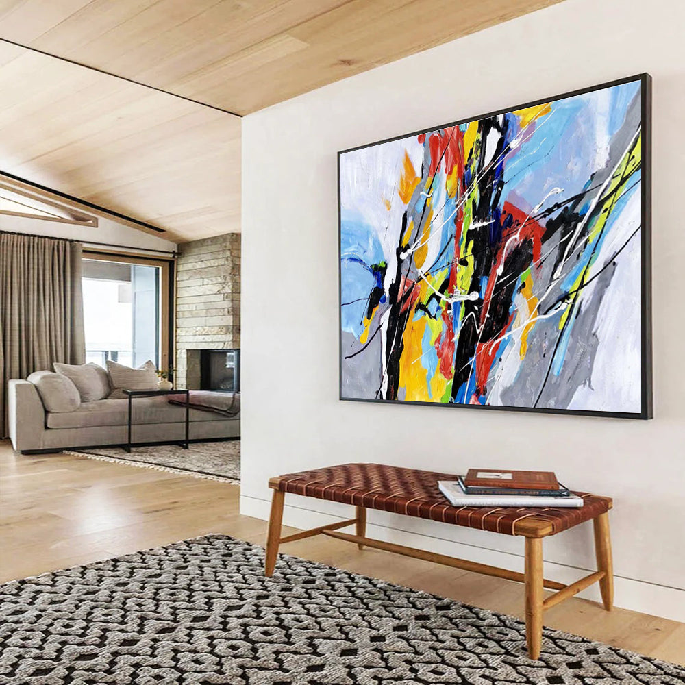 “Color - Explosion Abstract” Abstract Painting On Canvas DKS165