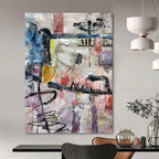 “Colorful Abstract Chaos” - Abstract Expressionist Painting On Canvas PT1294