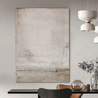 Light Gray Textured, "Faded Dreams" – Textured Abstract Painting On Canvas PS0971