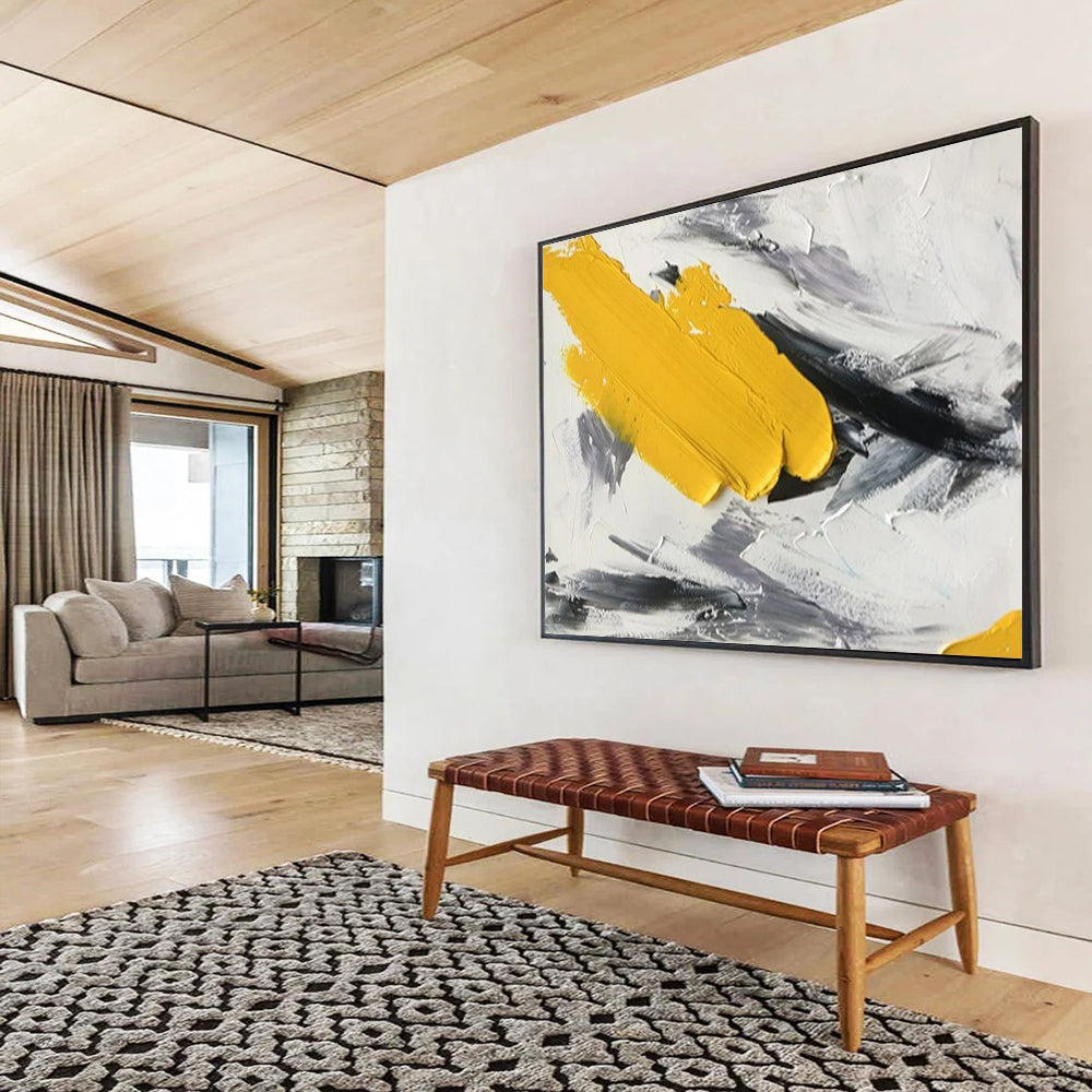 “Bold Color Strokes” - Abstract Impasto Painting on Canvas PT1509