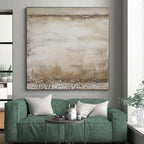 “Vintage Textured Abstract” - Rustic Abstract Painting On Canvas PS0083