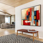 “Color - Block Abstract” - Modern Geometric Painting On Canvas PT219
