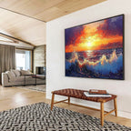 “3D Blossom Tree Abstract” - Sculptural Abstract Painting On Canvas PT165