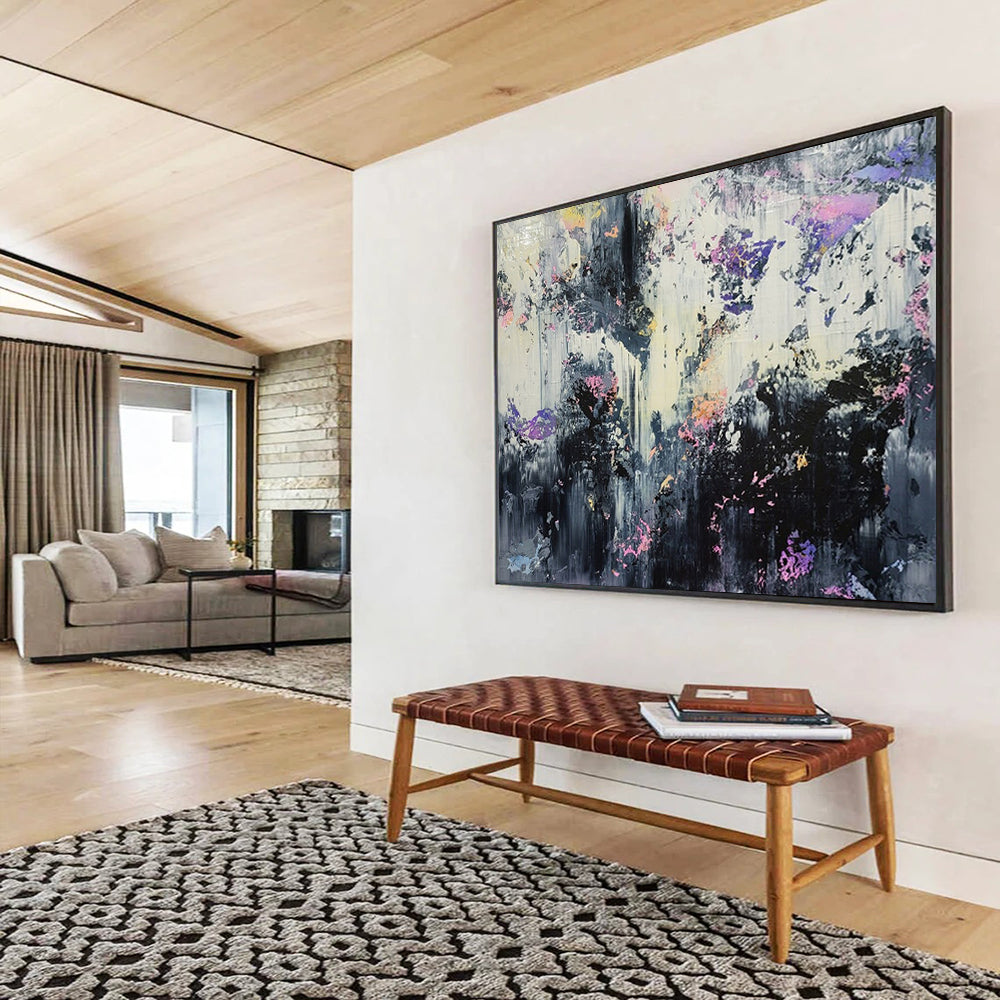 “Colorful Abstract Storm” - Abstract Expressionist - Painting On Canvas PT1752