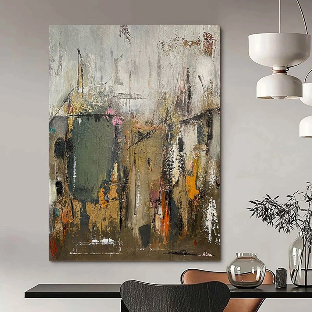“Abstract Urban Decay” - Abstract Expressionist Painting On Canvas PT1038