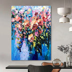 “Colorful Flower Bouquet” - Impressionist Floral Painting On Canvas PT1349