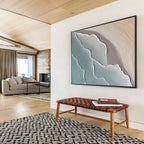 “Textured Wave Abstract” - Abstract Painting on Canvas DKS579