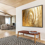 “Abstract Cityscape Reflection” - Modern Abstract Painting On Canvas PT167