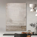 Light Gray Textured, "Faded Memories" – Textured Abstract Painting On Canvas PS0979