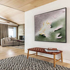 “Pastel - Textured Abstract Forms” - Textured Oil Painting on Canvas DKS918