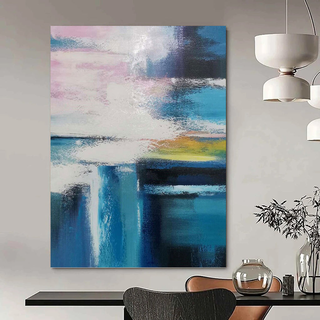 “Colorful Abstract Blur” - Abstract Expressionist Painting On Canvas PT1232