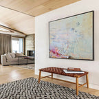 Subtle Color Abstract Painting On Canvas DKS066