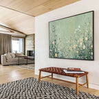 Wildflower Serenity - Wildflower Field Oil Painting, Suited for Spa & Guest Room DKS668