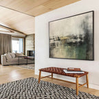 Muted Tones and Subtle Layers - Atmospheric Abstract Painting On Canvas DKS319