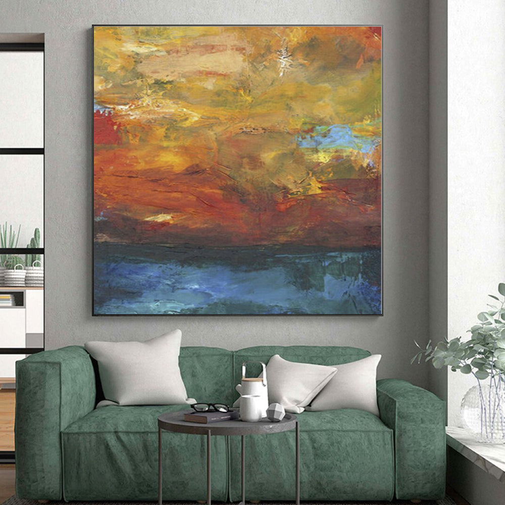 “Vibrant Color Mix Abstract” - Abstract Painting On Canvas PS0415