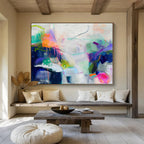 “Intricate Color Web” - Complex Abstract Painting On Canvas DKS496