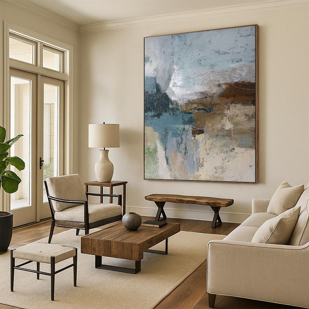 “Soft Abstract Color Blends” - Abstract Painting On Canvas PT1923