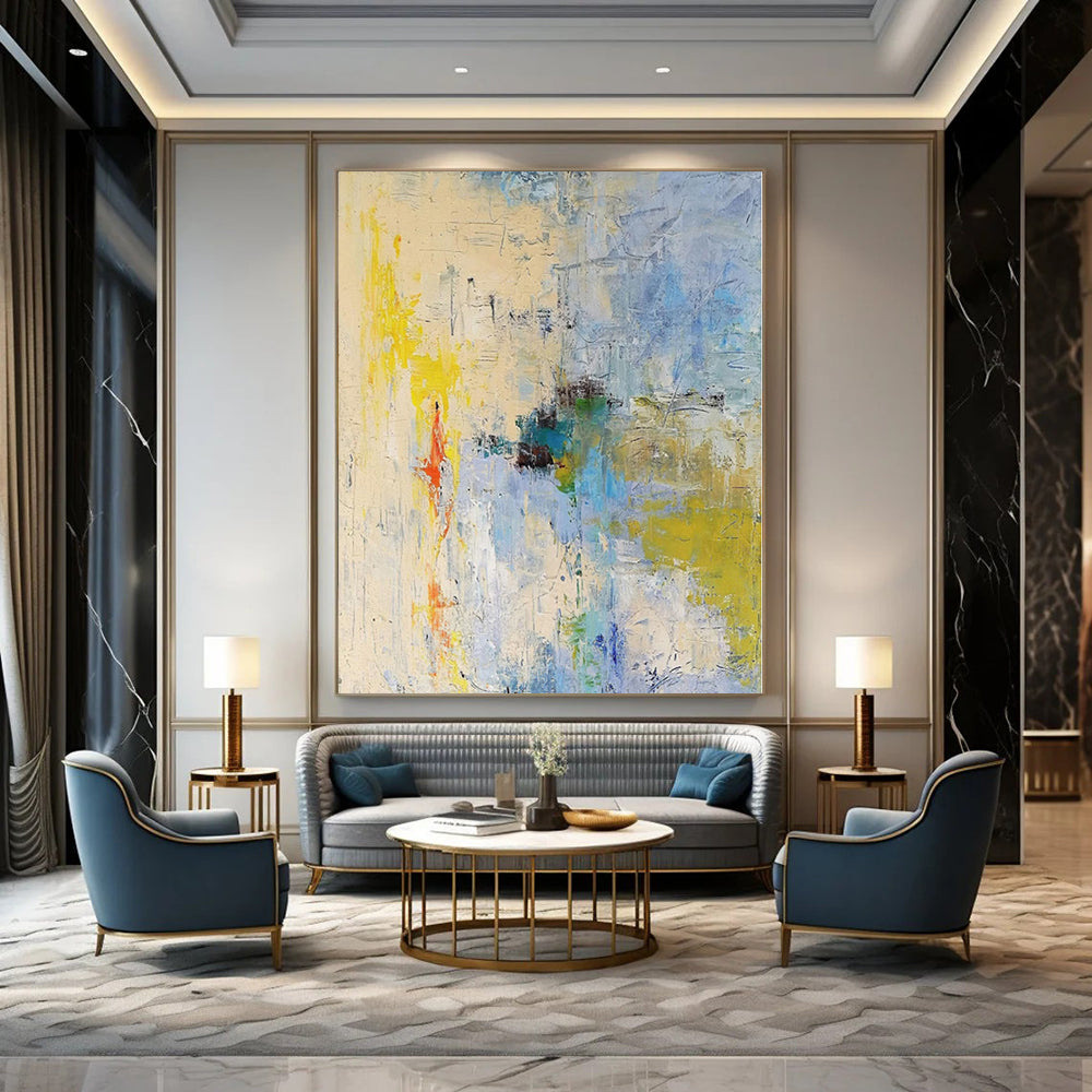 “Colorful Abstract Chaos” - Expressive Abstract Painting On Canvas PS0185