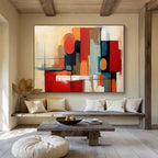 “Color - Block Abstract” - Modern Geometric Painting On Canvas PT219