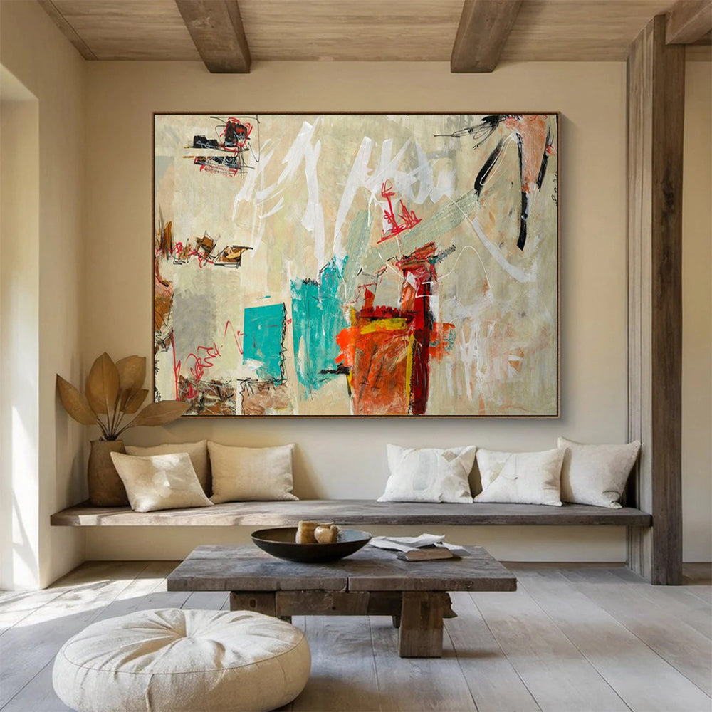 “Minimalist Abstract” - Neutral - Toned Painting On Canvas PT238