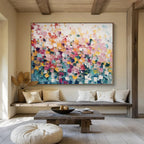 “Pastel Color Blocks” - Abstract Oil Painting On Canvas DKS882