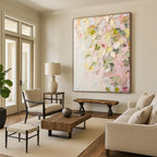 “Pastel Floral Impasto” - Impressionist - Inspired Floral Painting On Canvas PT1391