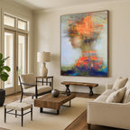 “Colorful Fragmented Portrait” - Vibrant Figurative Painting On Canvas DS318