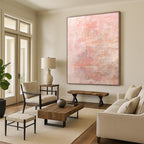 “Blush - Toned Subtle Abstract” - Abstract Minimalist Painting On Canvas PS0016