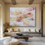 “Pastel - Toned Abstract Clouds” - Dreamy Abstract Painting On Canvas PT1582