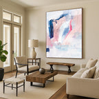 “Minimalist Black Strokes” - Bold Dark Hues on White Canvas Painting On Canvas DS155