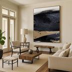 “Textured Gray Abstraction” - Light & Dark Gray Layers with Dripping Effects Painting On Canvas DS203