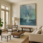 “Colorful Dripping Abstract Scene” - Abstract Expressionist Painting On Canvas PT1199