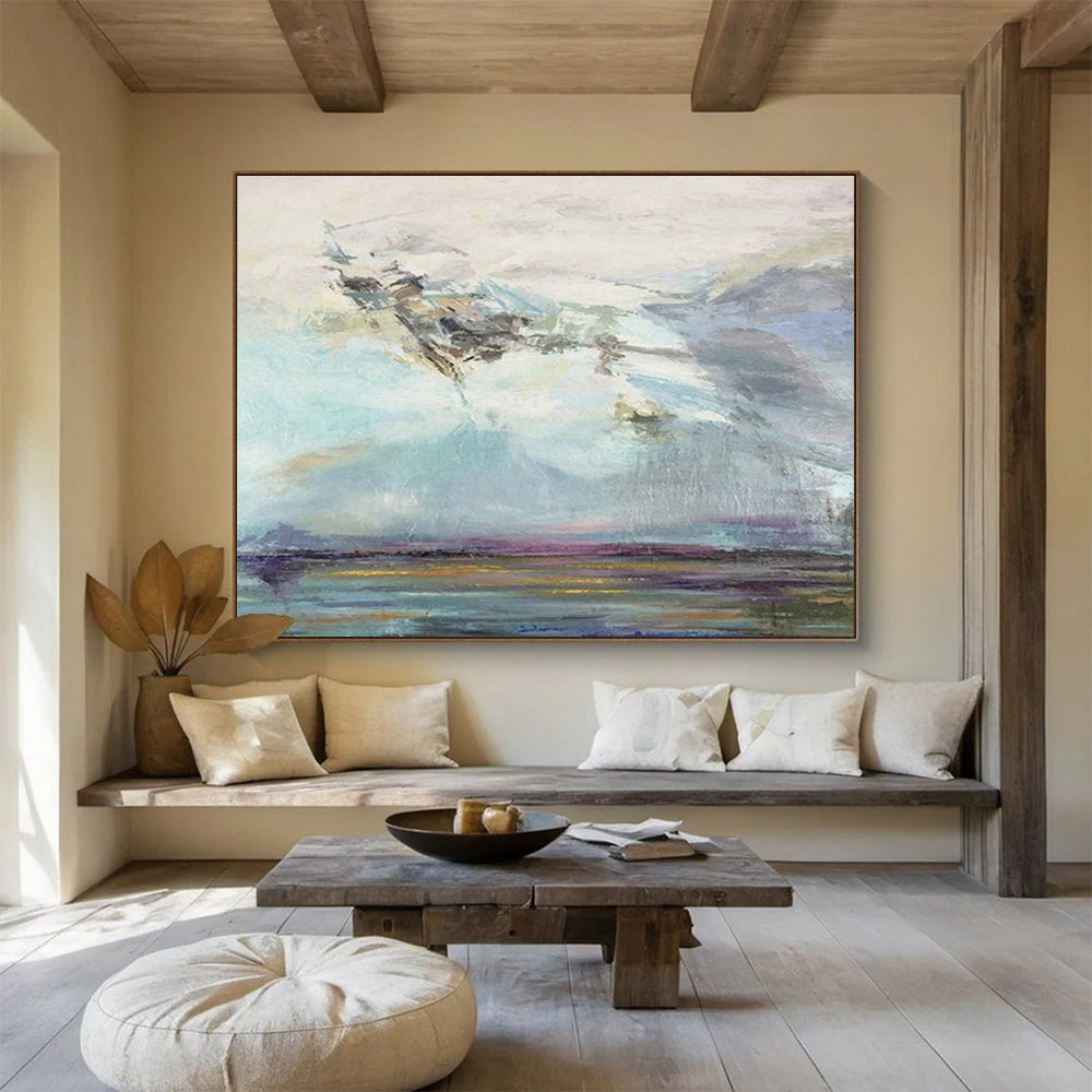 “Pastel Sky and Water” Landscape Painting On Canvas DKS196