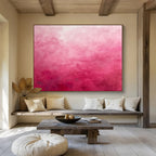 “Pink Gradient Mood” Abstract Painting On Canvas DKS272