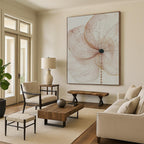 “Delicate Flower Sketch” - Botanical Sketch Painting On Canvas PT1926