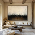 Dark & Light Abstract Horizon Painting On Canvas DKS048