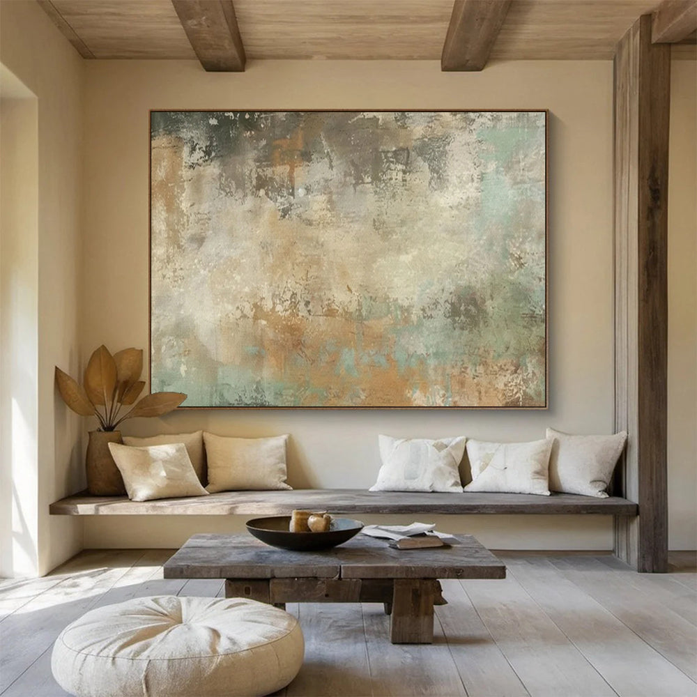 “Earth Tones & Textured Abstraction” - Abstract Expressionist - Painting On Canvas PT1702