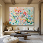 “Playful Color Explosion” - Abstract Expressionist Acrylic Painting on Canvas PT1496