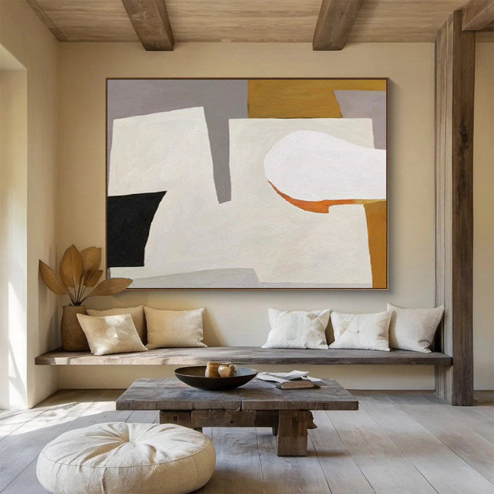“Minimalist Color Block Abstract” - Abstract Painting on Canvas DKS577