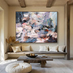 “Colorful Splash Abstract” - Dynamic Abstract Painting On Canvas PT151