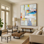 “Colorful Abstract Harmony” - Abstract Expressionist Painting On Canvas PS0001