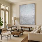 “Textured Gray Minimalism” - Minimalist, Tactile - Styled Painting On Canvas PT1581