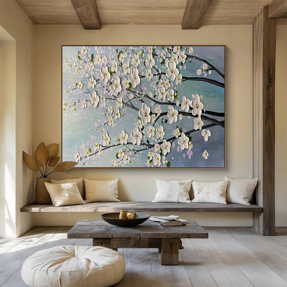 “Blossom Branch” - Impasto Oil Painting On Canvas DKS887