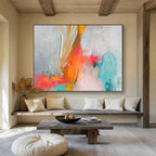 “Colorful Textured Abstract” Abstract Painting On Canvas DKS207