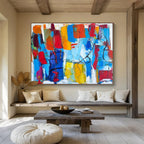 “Color Explosion Abstract” - Vibrant Abstract Painting, Perfect for Creative Studio & Game Room DKS605